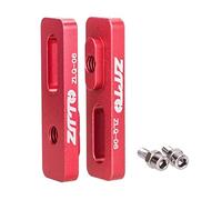 FytStycale 2 Pezzi Estensione Freno Sella Convertitore Freno Bici Lega di Alluminio Adattatore Pieghevole per Bicicletta Pinza Bullone Fisso Adatto per L, Rosso