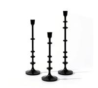 FytStycale 3 Pezzi Portacandele a Stelo Elegante Candeliere Raffinato Candelabri per Sposi