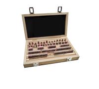 FytStycale 38 Pezzi Set di Blocchetti di Riscontro Metrici Set Blocchi Calibrazione Standard Calibro a Blocco per Tornitori, Meccanici, Sala Metrologica, 38 Pezzi - Grado 0