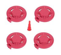 FytStycale 4 Pezzi Tappo Protettivo per Bomboletta di, Accessorio di Facile Installazione, in Nylon, Portatile, Rosso