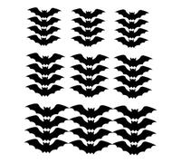 FytStycale 48 Pezzi Adesivi Decorativi Da Parete Pipistrello Sticker Murale Halloween Decorazione 3D PVC Illuminato Adatti per Locale Commerciale Ingresso Sala, 36 Pz, Taglia unica bambino
