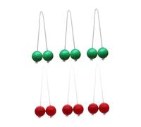 FytStycale 6 Palline da Lancio per Il Gioco della, 42 Mm, per Uso Interno Ed Esterno, Rosso E Verde