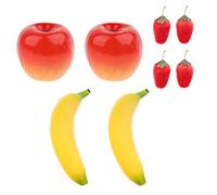 FytStycale 8 Pezzi Maraca Musicale Rattle Strumento a Percussione Frutta Plastica Agitatore Rumoroso Leggero E Resistente Adatto a Bambini Feste Aula