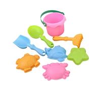 FytStycale 8 Pezzi Set di Giocattoli da Spiaggia Kit per con Secchiello Paletta E Formine Che Stimolano La creatività Adatto per Le attività Estive al, Rosa