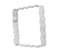 FytStycale Anello per Torte Stampo Microforato Fascia Quadrata Utensile per Mousse per Cottura Uniforme Della Pasta Adatto per Creare Crostatine E Pasticcini De, 12,5 cm x 2 cm