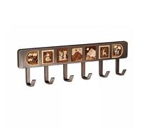 FytStycale Appendiattrezzi 6 Ganci Resistente Corrosione Appendi Mestoli da Portautensili per Piccole, Zone di Servizio, Gunmetal, 6 Ganci