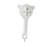 FytStycale Apriscatole regolabile, strumento apri-barattoli ergonomico con impugnatura antiscivolo, ideale per dormitorio, casa, come regalo di, Bianco