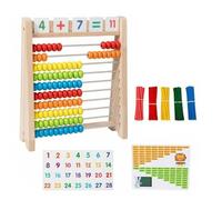 FytStycale Arithmetic Abaco Bambini Gioco Educativo Struttura Legno Supporto Matematica attività di Conteggio Funzione Interattiva Adatto per Scuola Esercizi Matematici Sviluppo Logica, Set 2