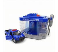 FytStycale Autolavaggio Giocattolo Resistente Set di Gioco con Macchinina Grande Pista per Bambini, Stazione Di Polizia Con Auto Della Polizia
