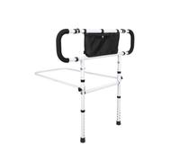 FytStycale Barra di Supporto per Letto con Tasca, style to 1 | Impugnatura Imbottita Curva, Del Letto con Doppie Maniglie, Sicuro, per Assistenza Domiciliare