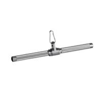 FytStycale Barra per Trazioni LAT Barra Accessorio Cavo Macchina Fitness Accessorio Diritto in Acciaio con Impugnatura Antiscivolo Ruotante Adatta per Utilizzo D, Argento