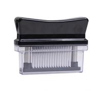 FytStycale Batticarne Manuale Meat Tenderizing Hammer Inteneritore con Punte Attrezzo da Cucina Acciaio Inox 420J2 Camera Chiara per Controllo Meccanismo, Nero, DH-B03 Nero 48 Aghi