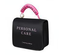 FytStycale Beauty Case da Viaggio Appendibile Grande Capacità Borsa da Toilette con Gancio Multi-Scomparto Borsa Cosmetici Portatile per Viaggiatori, Palestra, Nero