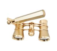 FytStycale Binocolo da Opera 3x25 con Lenti da 25mm E Manico Decorativo per Osservare Artisti Teatrali, Placcato A