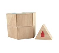 FytStycale Blocchi di Legno da Abbinare, Giocattoli educativi, Giocattoli sensoriali creativi e Unici, Blocchi impilabili.