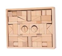 FytStycale Blocchi di Legno per Costruzioni, Giocattoli Sensoriali per Lo Sviluppo di Bambini E Bambine, Multiuso, Regalo Fai-da-Te per La Scuola, Giocat, Colore del Legno