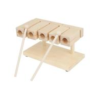 FytStycale Blocco le per Bambini a Cinque in Legno con Bacchette per Esercizi di E Riconoscimento dei Adatto a Lezioni di E Attività Ricreative