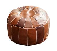 FytStycale Boho Marocchino Pouf Copertura Poggiapiedi Contenitore Ottomano Arredamento della Camera Soggiorno, Tondo
