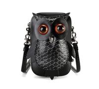 FytStycale Borsa a Tracolla con Ricamo Gufo Leggera | Struttura Semirigida in PU, Borsetta a Forma di Gufo, Comoda, Borsa a Tracolla con Tasca Interna, per Uso Quotidiano, Donne