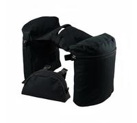 FytStycale Borsa da Sella Equestre Set Borsone da Sella Borsa Anteriore Coppia Tasca Portaoggetti Tascapane in Oxford 600D Anti Deformazione per Mantenere Ordine, Nero