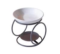 FytStycale Bruciatore di Oli Essenziali E Sciogli-cera in Ferro, Ideale per La Meditazione, L'ufficio, La Casa E, Nero