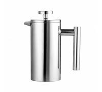 FytStycale Caffettiera a Stantuffo Manico Co e Integrato Caffettiera a Doppia Parete con Stantuffo Teiera in Acciaio 304 con Beccuccio per Intervallo Bevande, 350ML