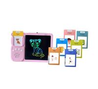 FytStycale Calcolatrice Didattica, Schede Didattiche, Tavoletta per Scrivere, Giocattolo per Imparare L'alfabeto, Vocabolario in Blocco, Pronuncia S, Rosa con 255 carte, Taglia unica
