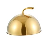 FytStycale Campana per Alimenti Coperchio Da Portata Cupola per Piatti Coperchio per Torte Protezione per Cibo in Acciaio Inossidabile Lucido Adatto per Cucina, 19 Cm