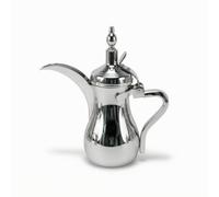 FytStycale Caraffa da Caffè con Beccuccio Curvo Resistente Teiera in Stile Arabo Antiruggine Caffettiera con Coperchio per Addetti Al Servizio, 350 Ml