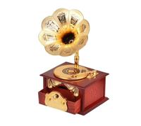 FytStycale Carillon a Forma di Grammofono Vintage Carillon con Tromba Svasata Antico Oggetto Decorativo per Studenti, Bambini, Libreria,