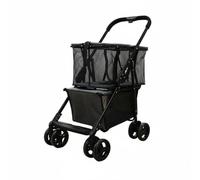 FytStycale Carrello da Picnic Pieghevole Staccabile Carrello Spesa Pieghevole Ripiegabile Attrezzatura Mobile per Supermercato, Campeggio, All'aperto, Grigio, Grigio Nuovo