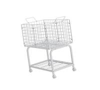 FytStycale Carrello per La Biancheria con Ruote E Ripiano di Grande Capacità per Casa, Camera Da Letto, Bagno