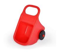 FytStycale Carriola Giocattolo Robusta Carriola di Plastica Portatile Carrello da Spingere per Giardino, Sabbiera, Casa, Rosso