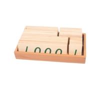 FytStycale Carte Numeriche Matematiche, Carte Didattiche Da 1, Giocattoli per Contare, Sussidi Didattici di Matematica, Giocattoli Educativi per Bambini E, L Wood, Taglia unica bambino