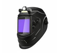 FytStycale Casco da Saldatore Auto Oscurante Casco Saldante Auto-Oscurante Regolabile Maschera da Saldatura Autoscurante per Officina, K款真彩 Pellicola Protettiva + Batteria + Faro + Fascia Antisudore