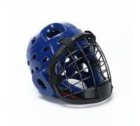 FytStycale Casco Protettivo con Griglia Design Traspirante Caschetto da Taekwondo con Maschera Chiusura in per Principianti, Blue, S