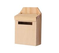 FytStycale Casetta delle Lettere Miniatura Cassetta Postale in Legno Dettaglio Ornamentale con Sportellino Apribile Adatta per Casa delle Bambole Scena 1/12, Legna