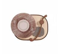 FytStycale Cassa Bluetooth Giradischi Vintage Senza Fili Mini Altoparlante con Luce Disco Rotante Speaker a Forma di Giradischi per Soggiorno, Marrone