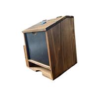 FytStycale Cassetta Dei Suggerimenti in Legno con Lucchetto, Fessura per Schede di Commento, Cassetta Delle Lettere, per Raccolta Fondi, Schede di Preghiera,