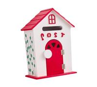 FytStycale Cassetta Postale a Muro Sicura con Chiave per L'uso Sulla Porta D'ingresso E nel Corridoio, Rosso