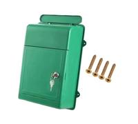 FytStycale Cassetta Postale con Serratura per Uso Esterno con Accesso Tramite Chiave per La Raccolta Delle Lettere Della Comunità, Verde