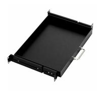 FytStycale Cassetto da Rack 1U in Acciaio Scorrevole Ripiano Estraibile in Metallo con Guide Scorrevoli Resistente per Sale Server