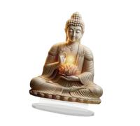 FytStycale Centrotavola Decorativo in Acrilico a Forma di Buddha, Statuetta Creativa per La Decorazione del Tavolo, Adatta per Comodino, Soggiorno, Ufficio, Color C