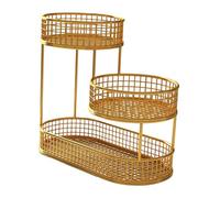 FytStycale Cesto Elegante per Frutta, oro