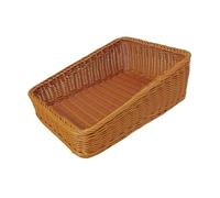 FytStycale Cesto Intrecciato Multiuso Portaoggetti Decorativo Vassoio per Alimenti Cestino per Prodotti Da Forno con Stile Rustico Adatto per Uso Quotidiano, Verticaltilt 35x25cm