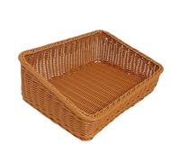 FytStycale Cesto Intrecciato Multiuso Portaoggetti Decorativo Vassoio per Alimenti Cestino per Prodotti Da Forno con Stile Rustico Adatto per Uso Quotidiano, Inclinazione