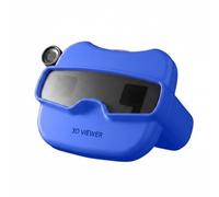 FytStycale Children 3D Viewer Visore per Bambini Visore Diapositive Giocattolo Educativo Occhiali Proiezione Portatile Materiale Uso Senza Schermo Riduce, Blu
