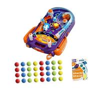 FytStycale Children Pinball Machine Gioco Interattivo Bambini Macchina Razzo Spaziale Gioco Biglie Funzione Educativa Portatile Elettronico Adatto a, come descritto, con 32 Palline