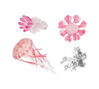 FytStycale Ciclo Vitale Delle, Giocattoli, Ciclo di Crescita Della Vita Animale, Figure Cognitive per Decorazioni di Torte, Sussidi Didattici, Animali, Fi, ROSA, Taglia unica bambino
