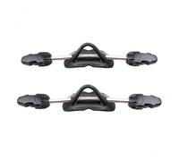 FytStycale Cinturino per Subacquee Cinghia Ricambio Tacco Molla Elastica con Loop Facilita Regolazione con Attacchi a Fibbia Materiale POM Acciaio Inossidabile